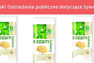 GIS ostrzega: pałeczki Salmonella w produkcie Sezam łuskany RADIX-BIS 300 g