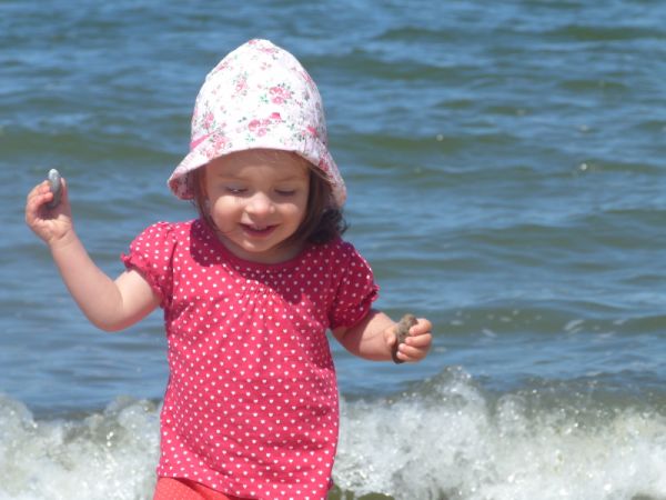 Z kamyczkiem w ręku