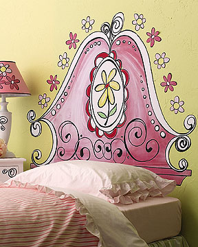 zagłowie łóżka - dekoracja